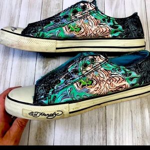 💚🐯🦋Ed hardy sneakers💚🐯🦋women’s size 9